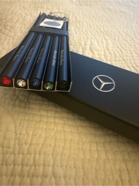 Mercedes-Benz Collection Swarovski Crystals  Pencil Set | 5 Colors| NEW